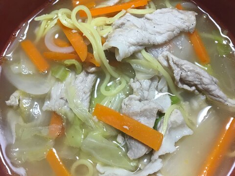 豚肉たっぷり塩ラーメン